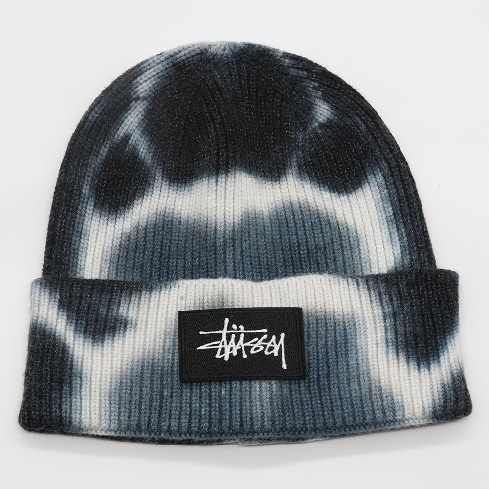 Stussy Hat Winter Knitted Hat Sports Yarn Warm Versatile Casual