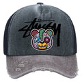 Stussy Hat Spring and Autumn Fashion Baseball Cap Breathable Retro Wash Printing
