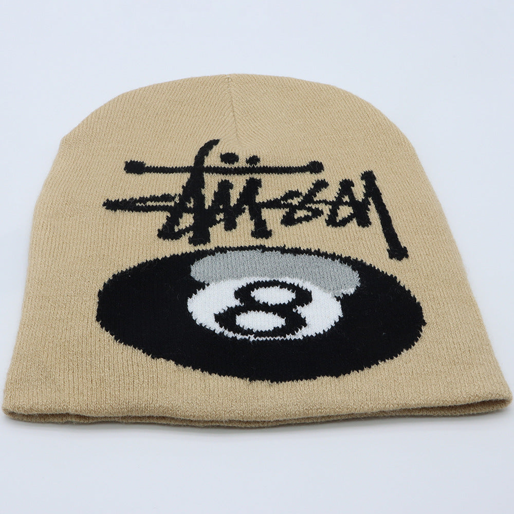 Stussy Hat Knitted Hat Alphabet Fashion Wool Hat Outdoor Sports Warm Hat