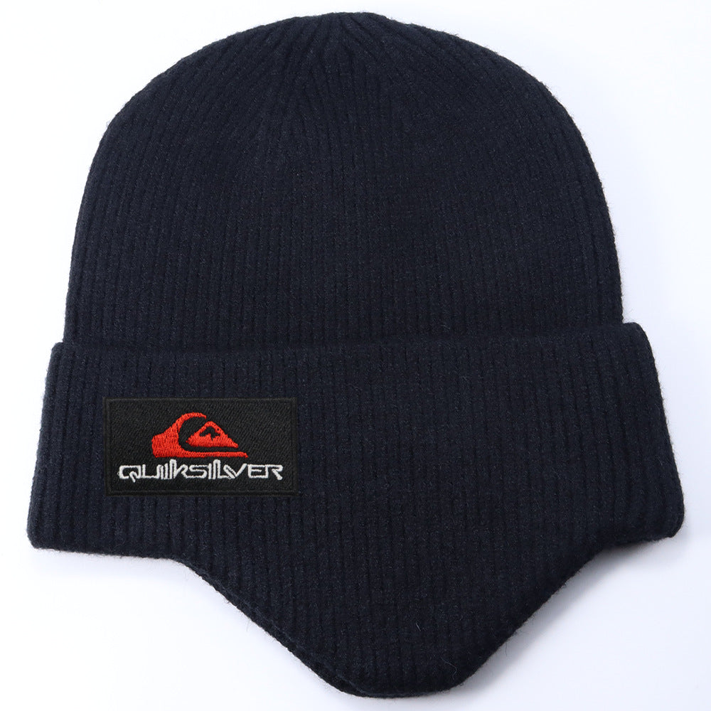 Stussy Hat Winter Knitted Hat Men's and Women's Warm Ear Protector Outdoor Wool Hat